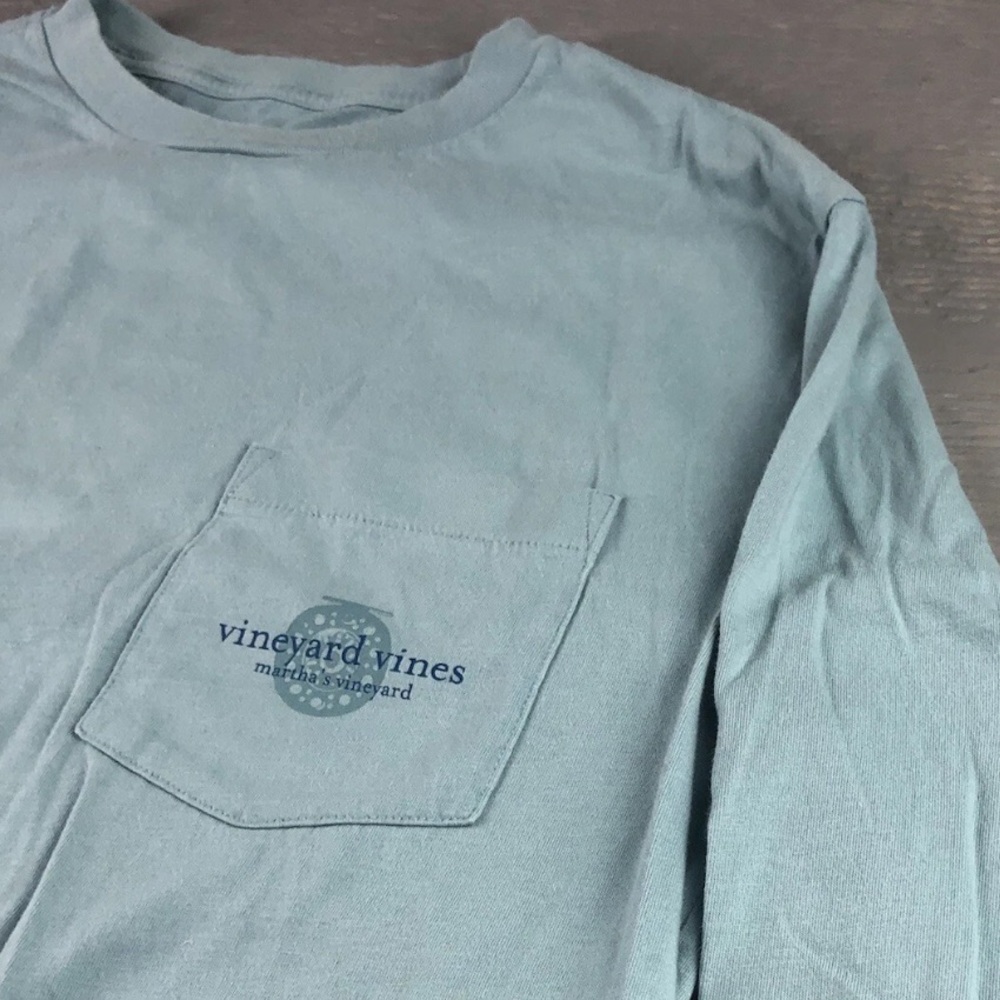 Vineyard Vines Light Blue Long Sleeve T-Shirt Size S